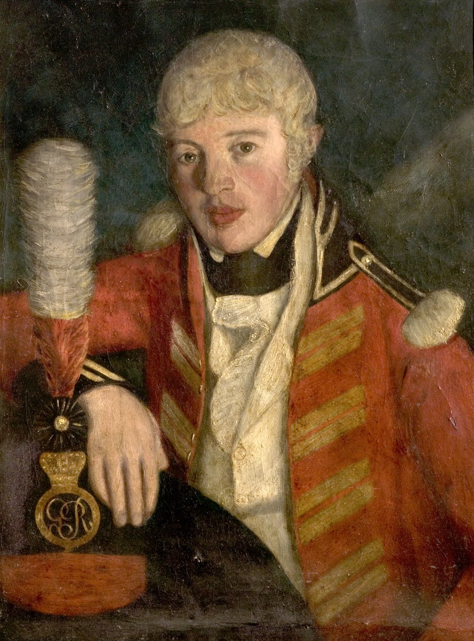 Portrét důstojníka, cca 1806 (olej na plátně) od British School
