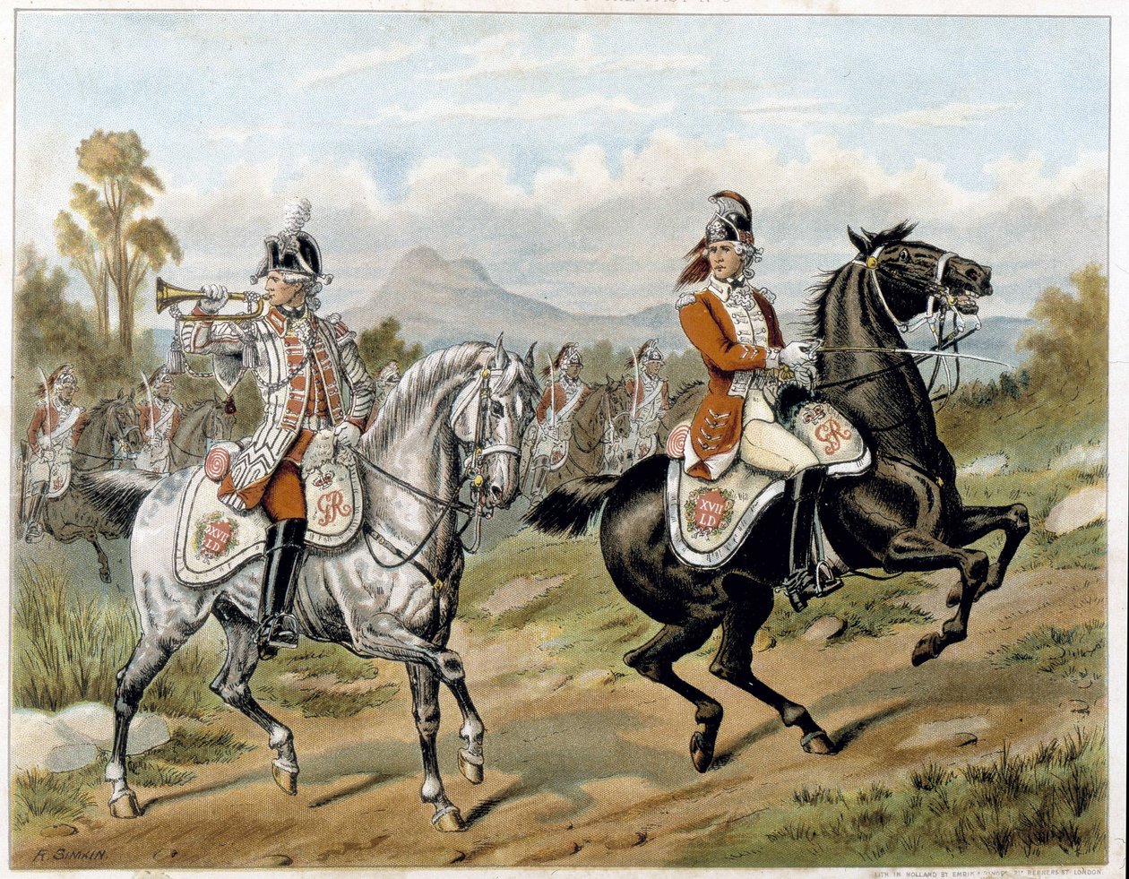 The 17th Light Dragoons (New Lancers), v Americe 1775 – v „“Harper