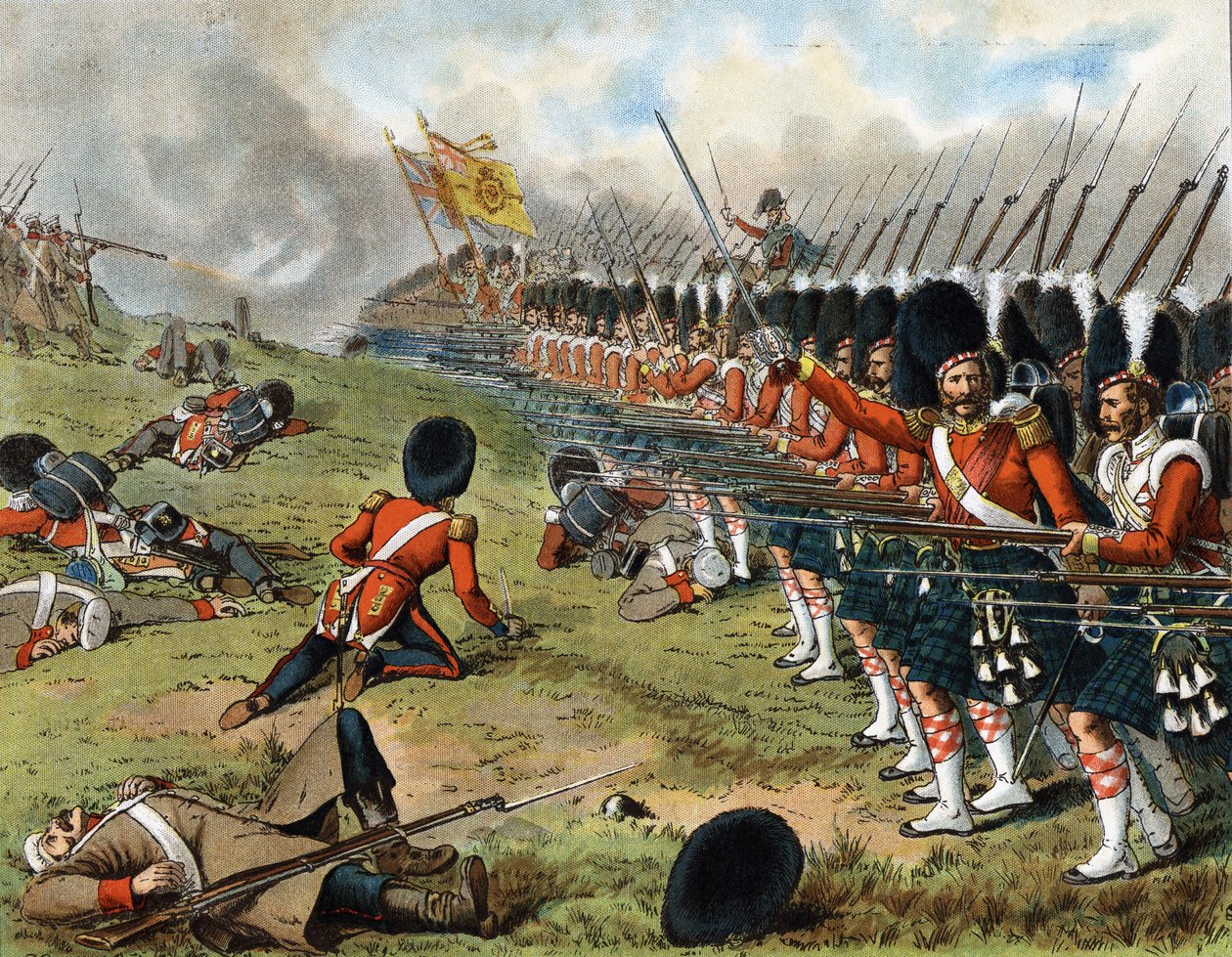 Postup 93. Sutherland Highlanders v bitvě u Almy 1854 - v „Harper