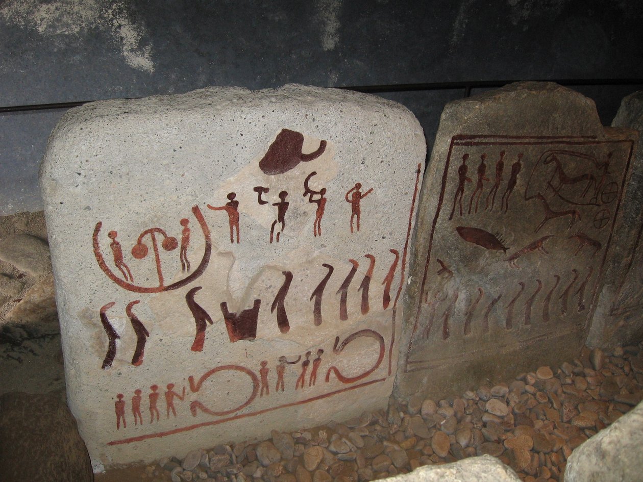 Královský hrob poblíž Kivik Kungagraven, 1. polovina 2. tisíciletí před naším letopočtem od Bronze Age culture