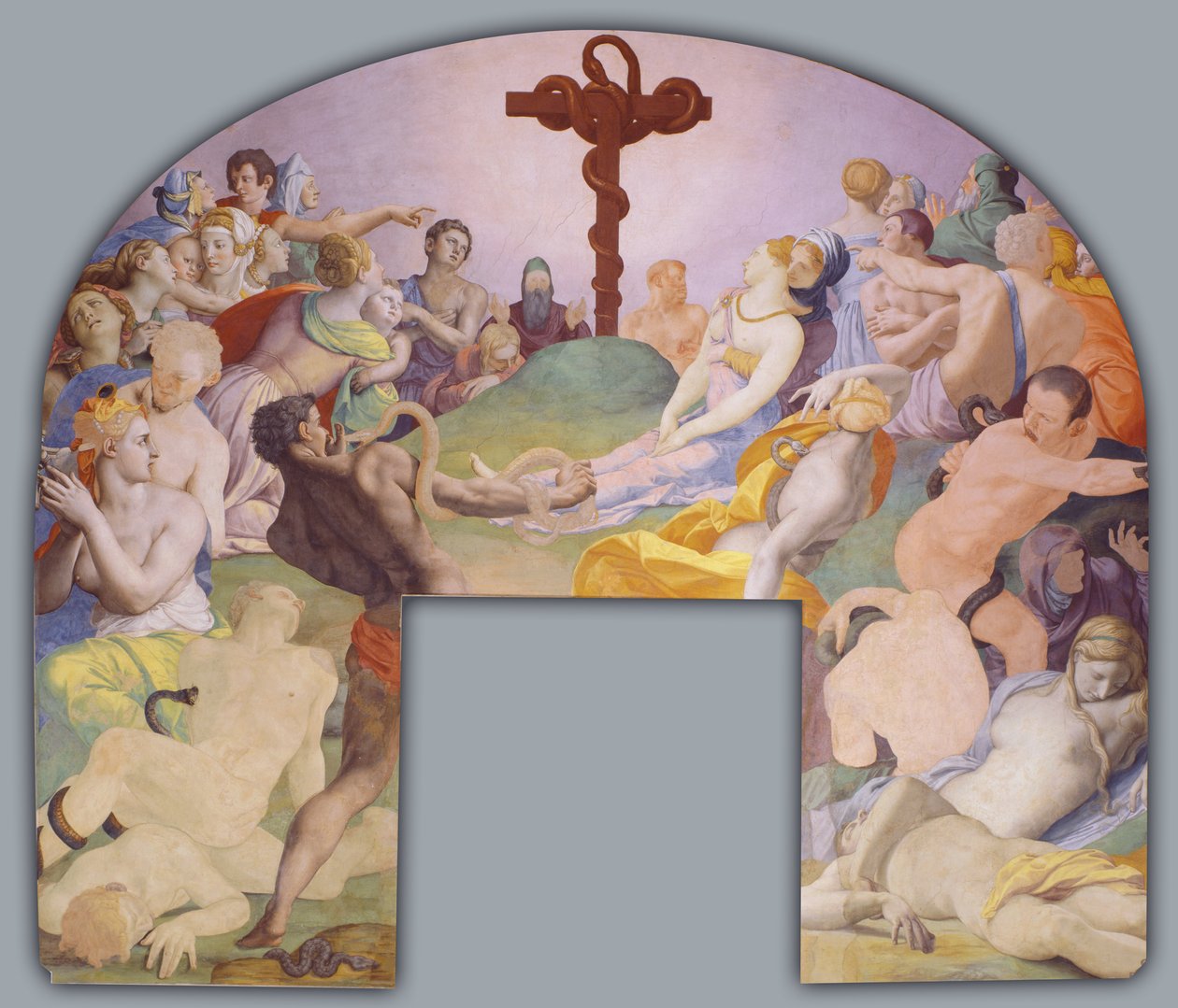 Klanění bronzového hada od Agnolo Bronzino