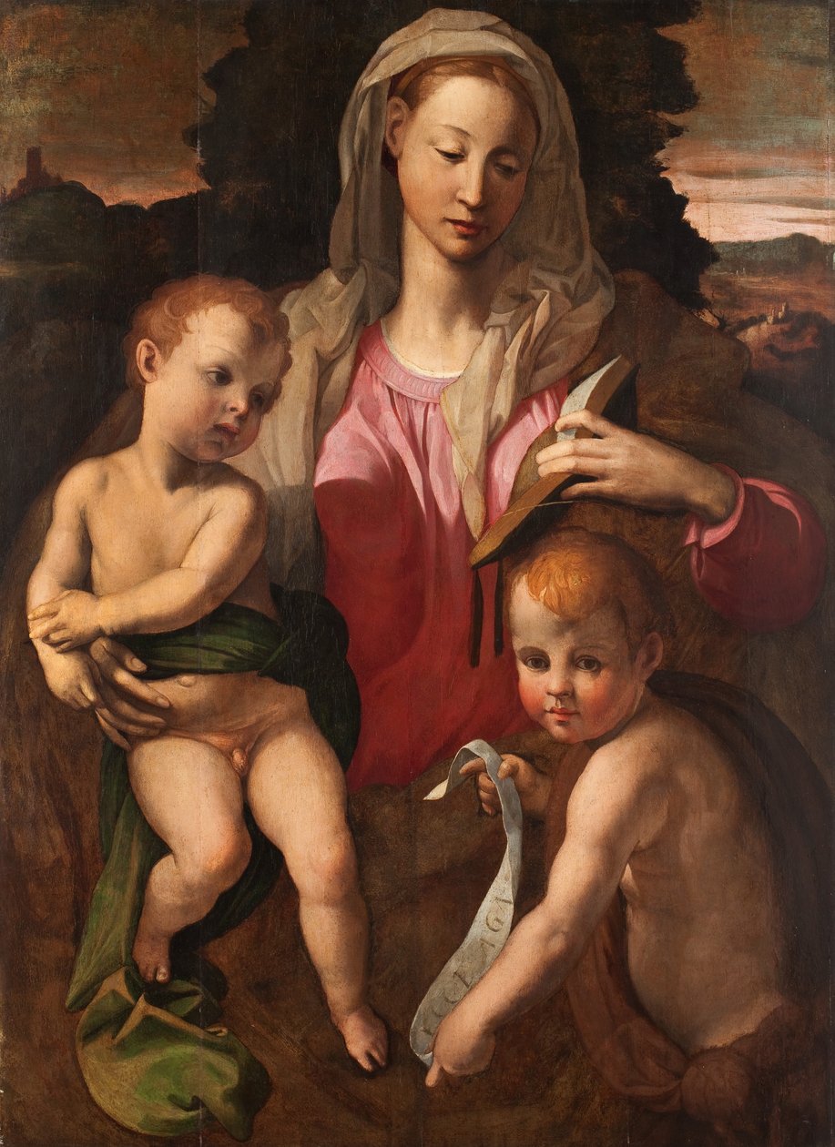 Madona s dítětem a svatým Janem Křtitelem od Bronzino