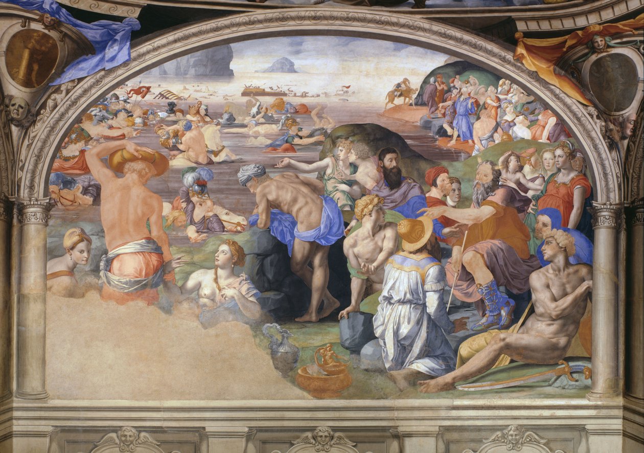 Přechod Rudého moře od Bronzino