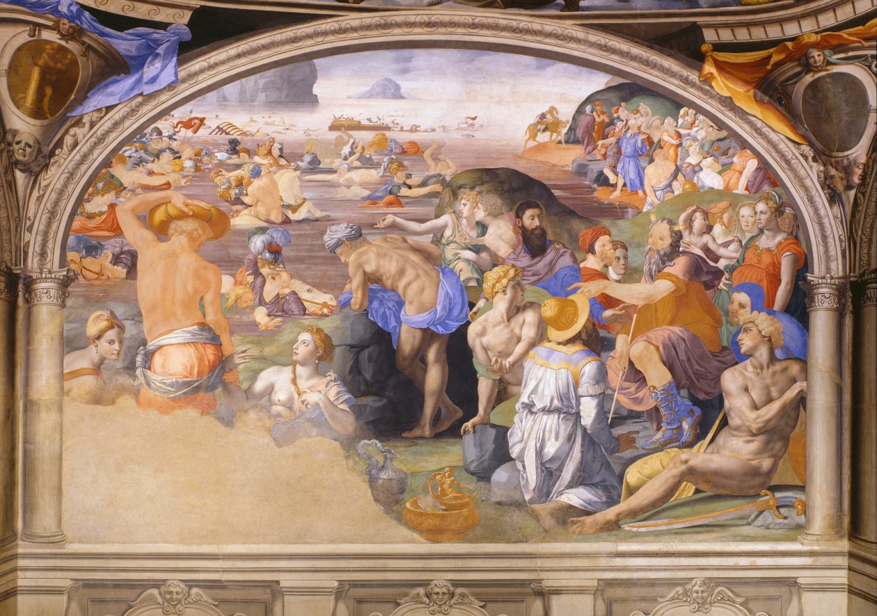 Přejezd Rudého moře od Bronzino