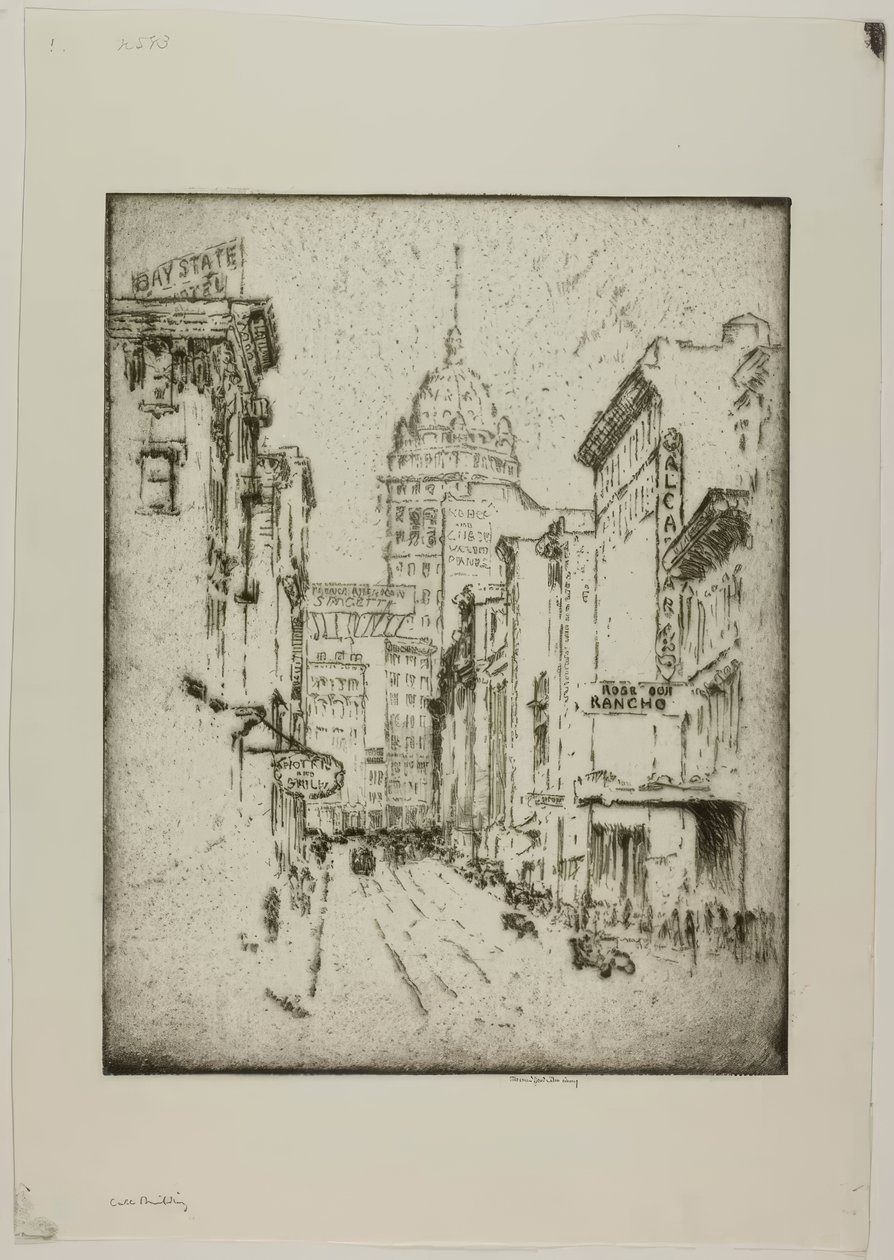 Volání budovy od Bror Julius Olsson Nordfeldt