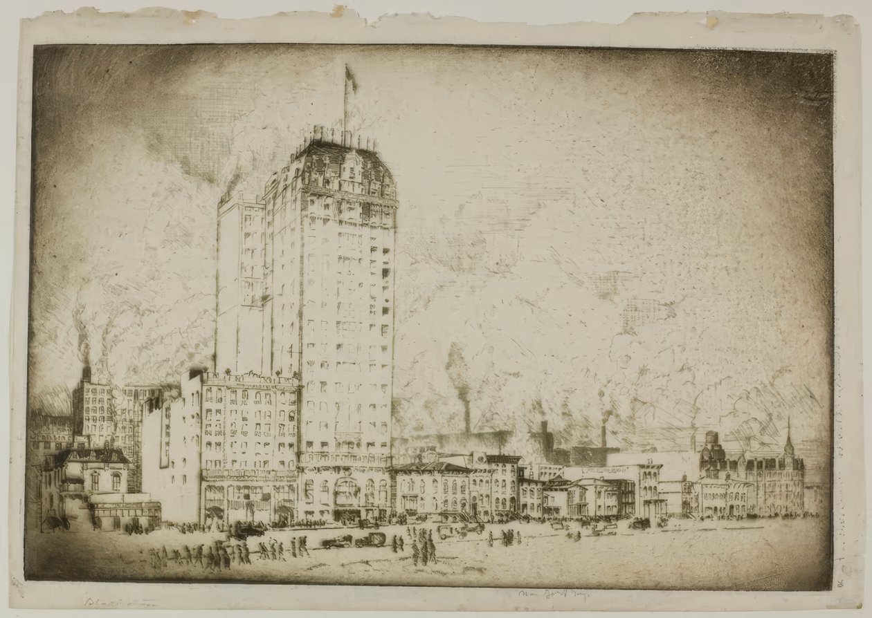 Chicago – Hotel Blackstone od Bror Julius Olsson Nordfeldt