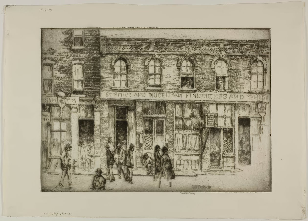 Chicago – Ubytovna za deset centů od Bror Julius Olsson Nordfeldt