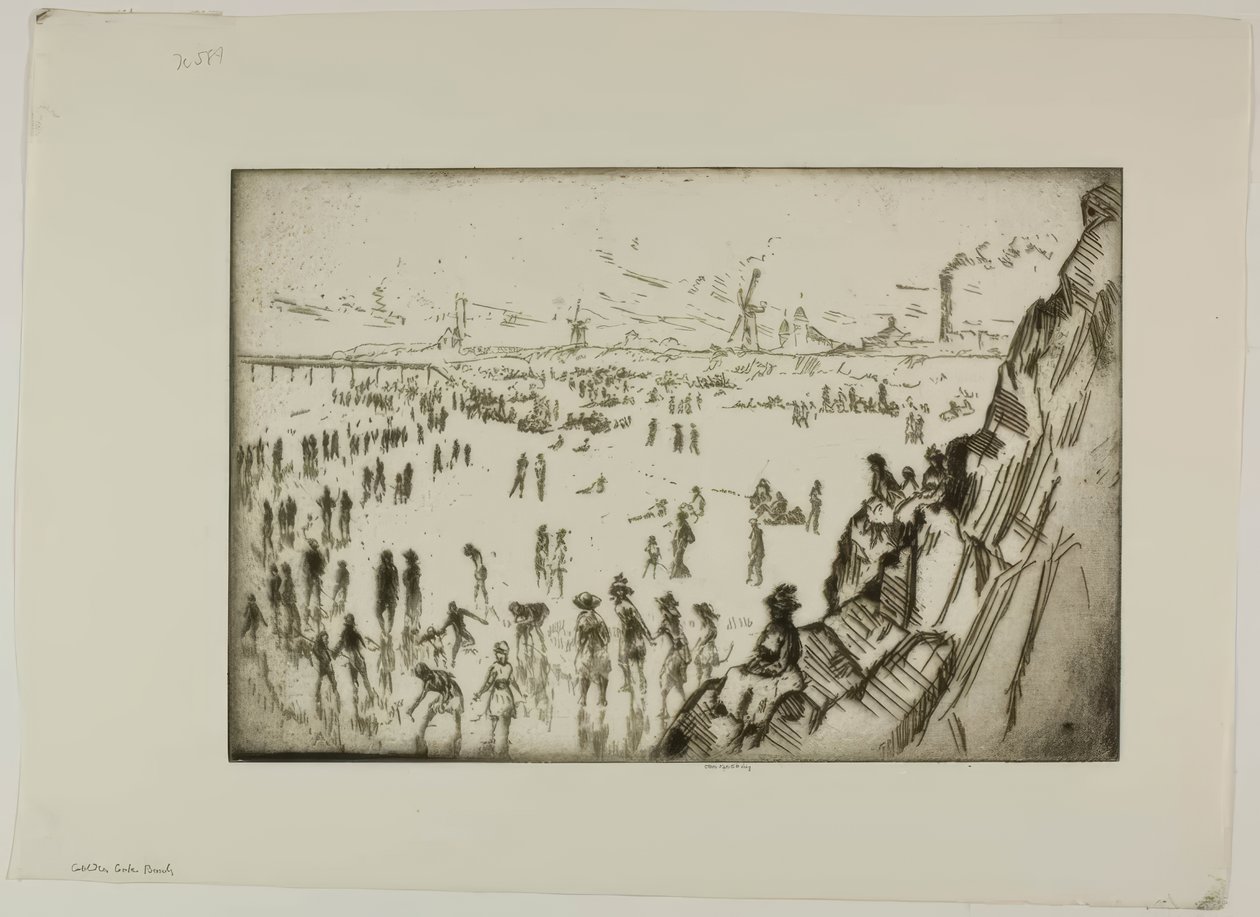 Pláž Golden Gate od Bror Julius Olsson Nordfeldt