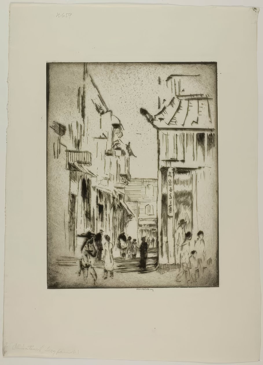 San Francisco – Čínská čtvrť od Bror Julius Olsson Nordfeldt