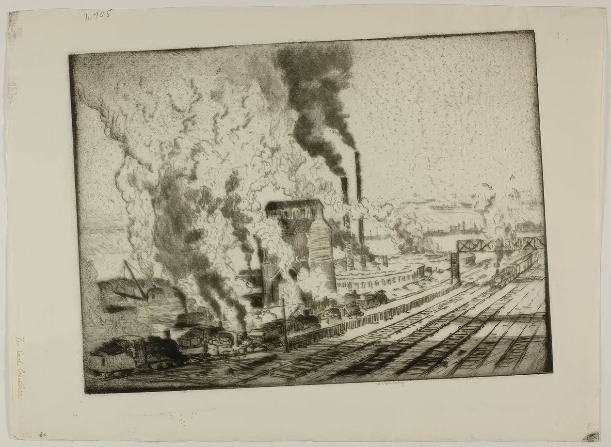 Drtič uhlí od Bror Julius Olsson Nordfeldt