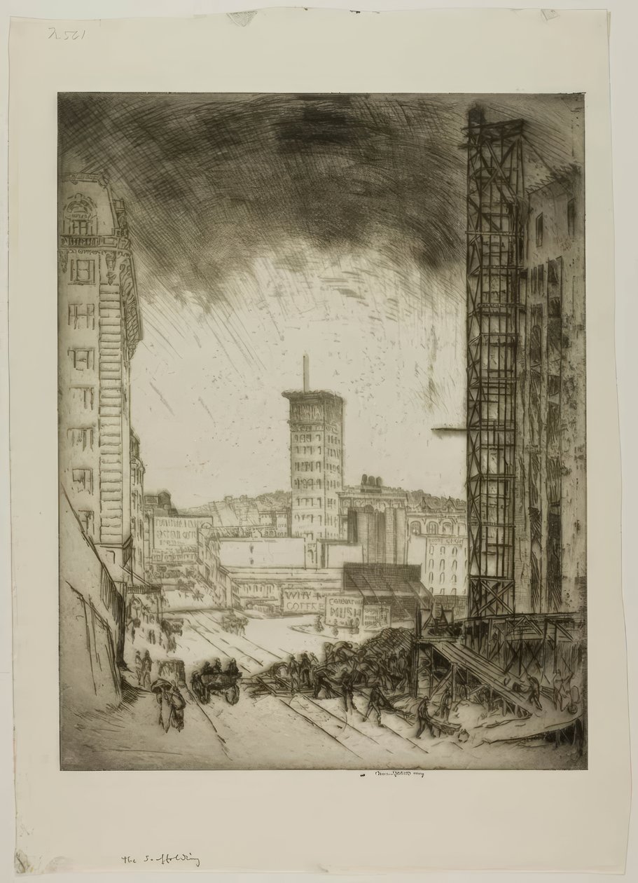 Lešení od Bror Julius Olsson Nordfeldt