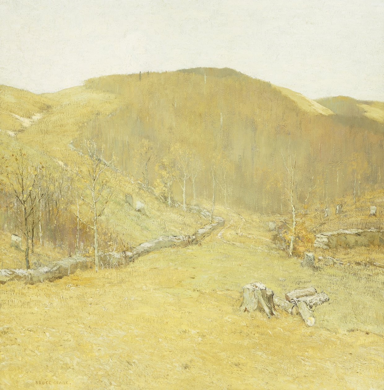 The Hills, kolem roku 1910 (olej na plátně) od Bruce Crane