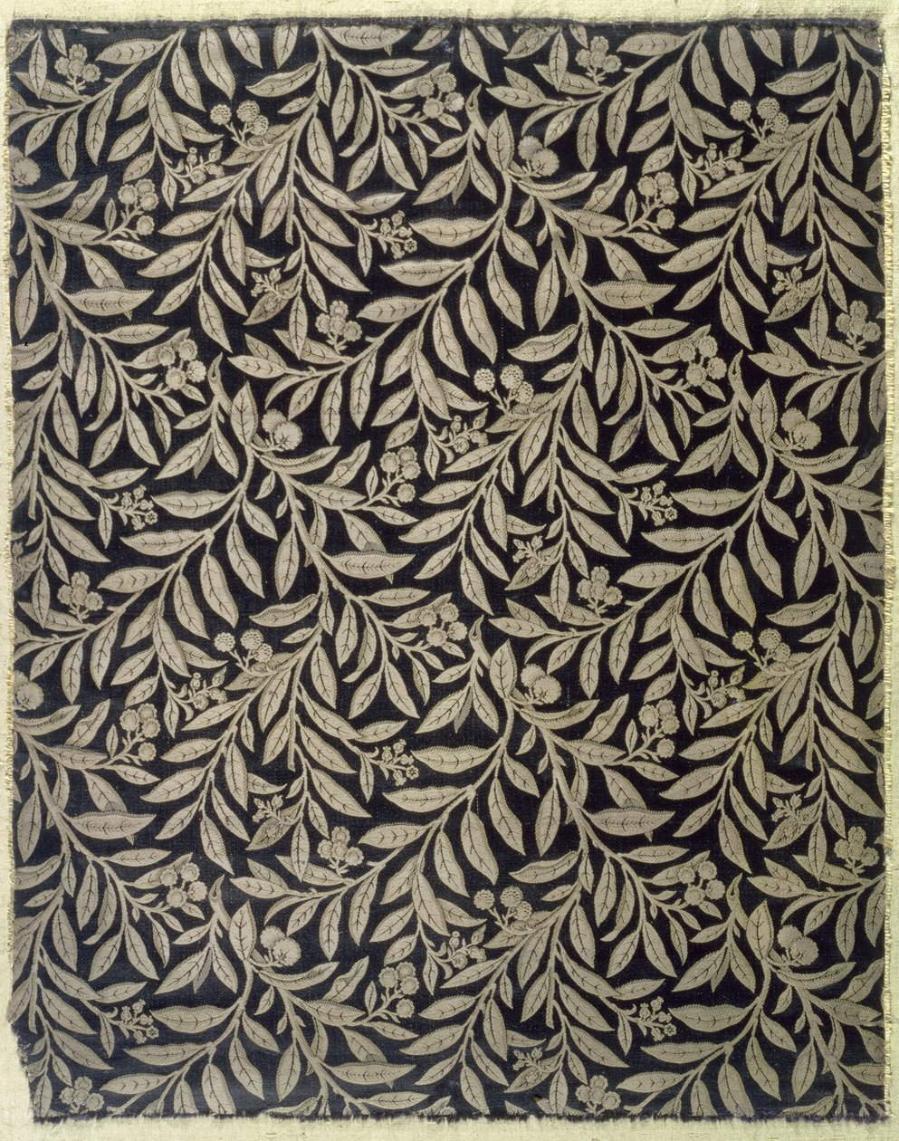 Fruits and Foliage, vyrobené společností Warner & Ramin, kolem roku 1875 (tkaná hedvábná tkanina) od Bruce James Talbert
