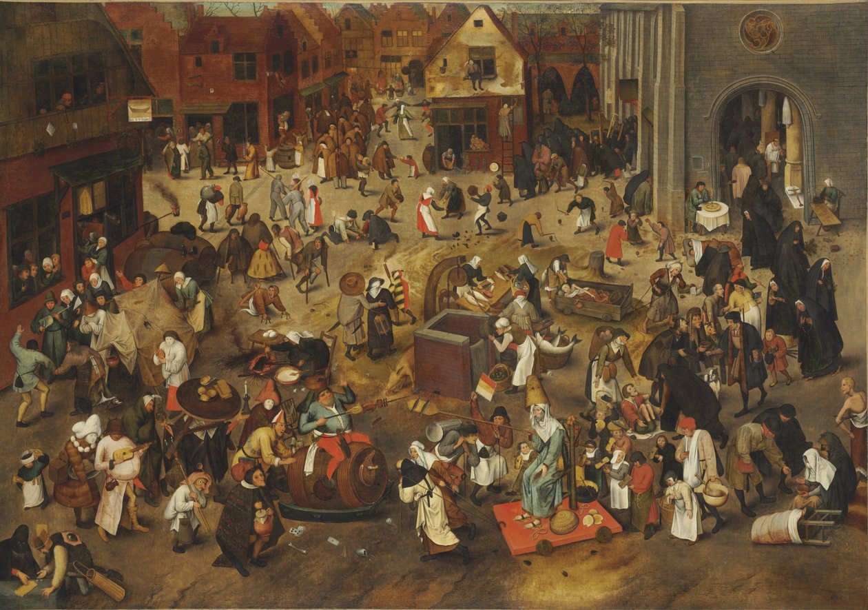 Boj mezi karnevalem a půstem od Bruegel