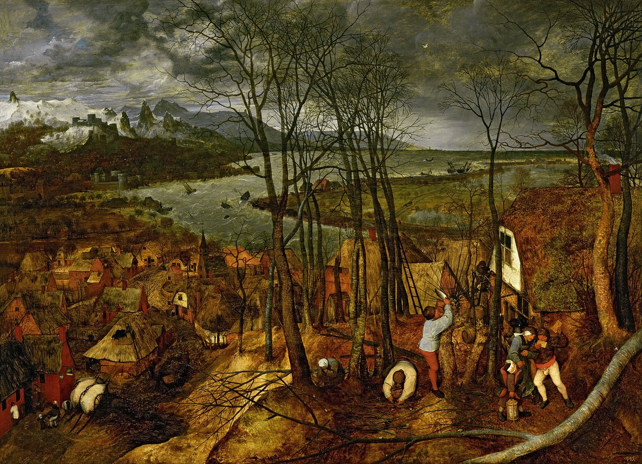 Ponurý den předjaří, 1565 od Bruegel