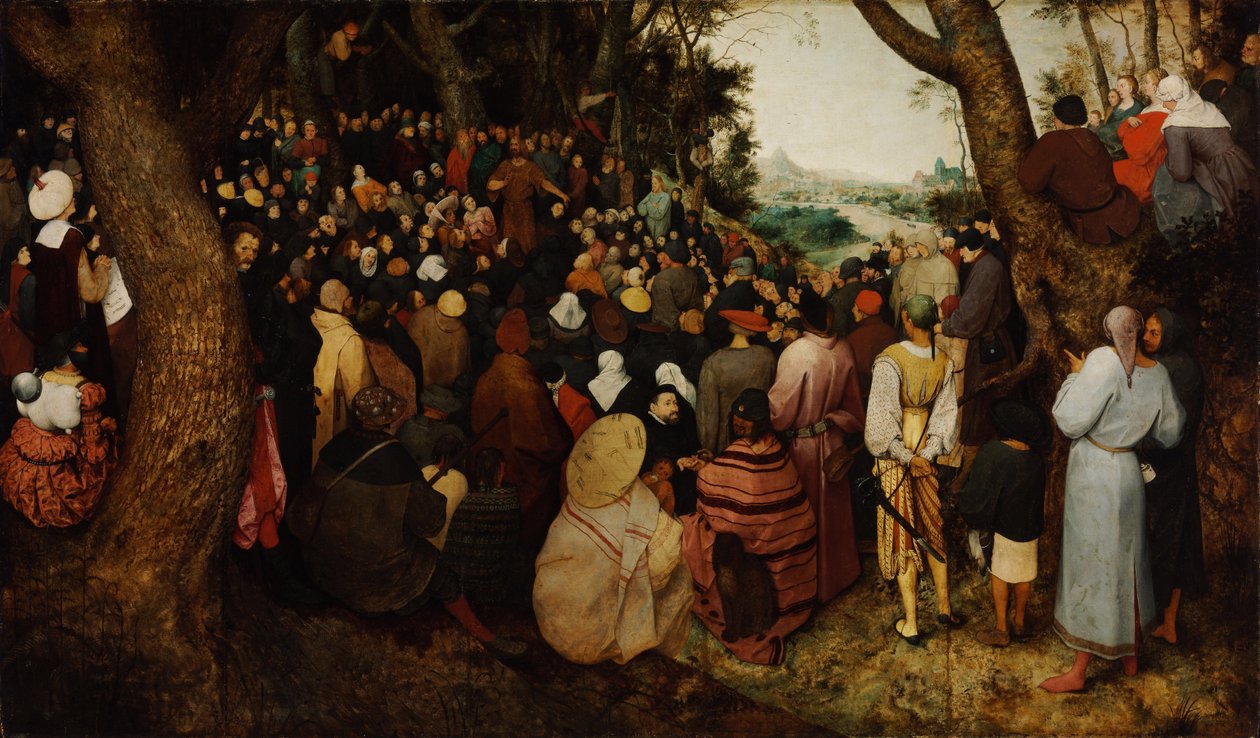 Kázání svatého Jana Křtitele od Bruegel