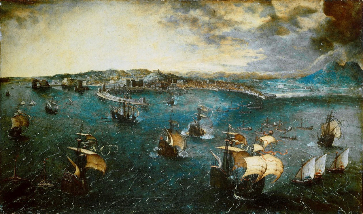 Pohled na Neapolský záliv, cca 1550-1565. od Bruegel