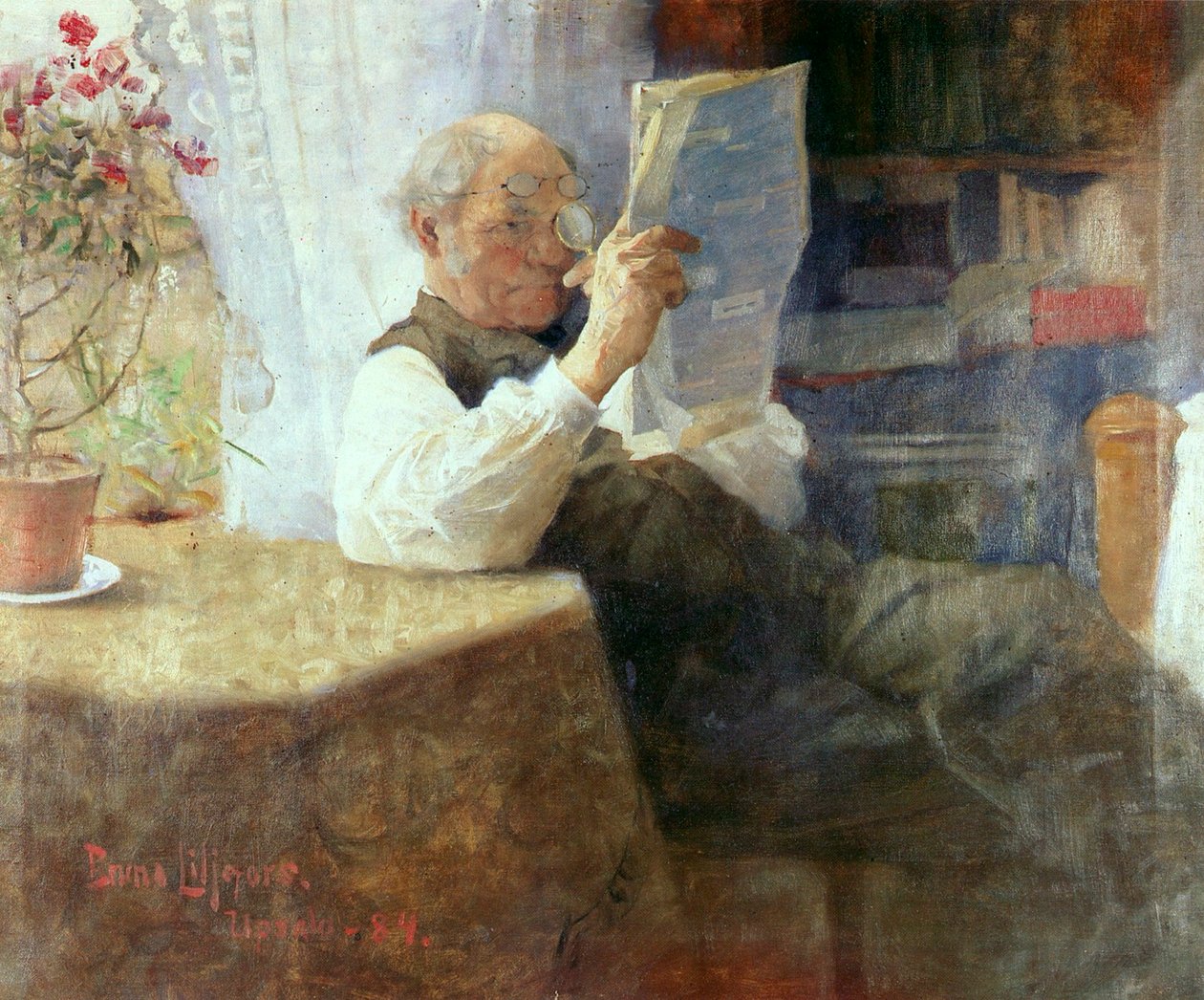 Portrét otce umělců od Bruno Andreas Liljefors