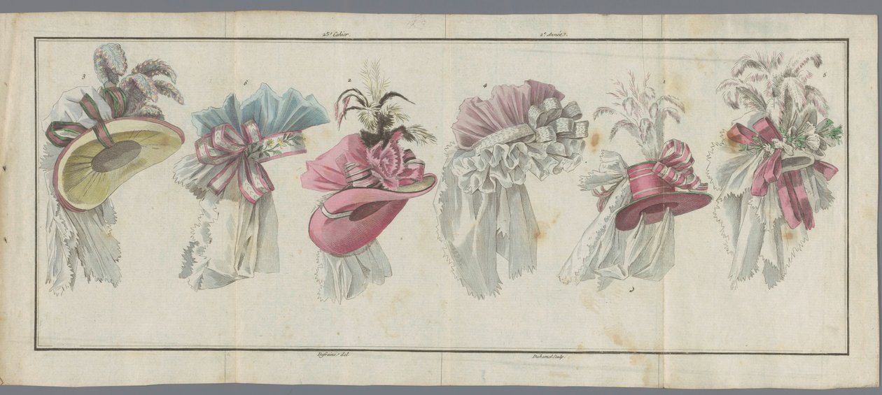 Časopis nové francouzské a anglické módy, 20. července 1787, 25. sešit, 2. roč. od Buisson