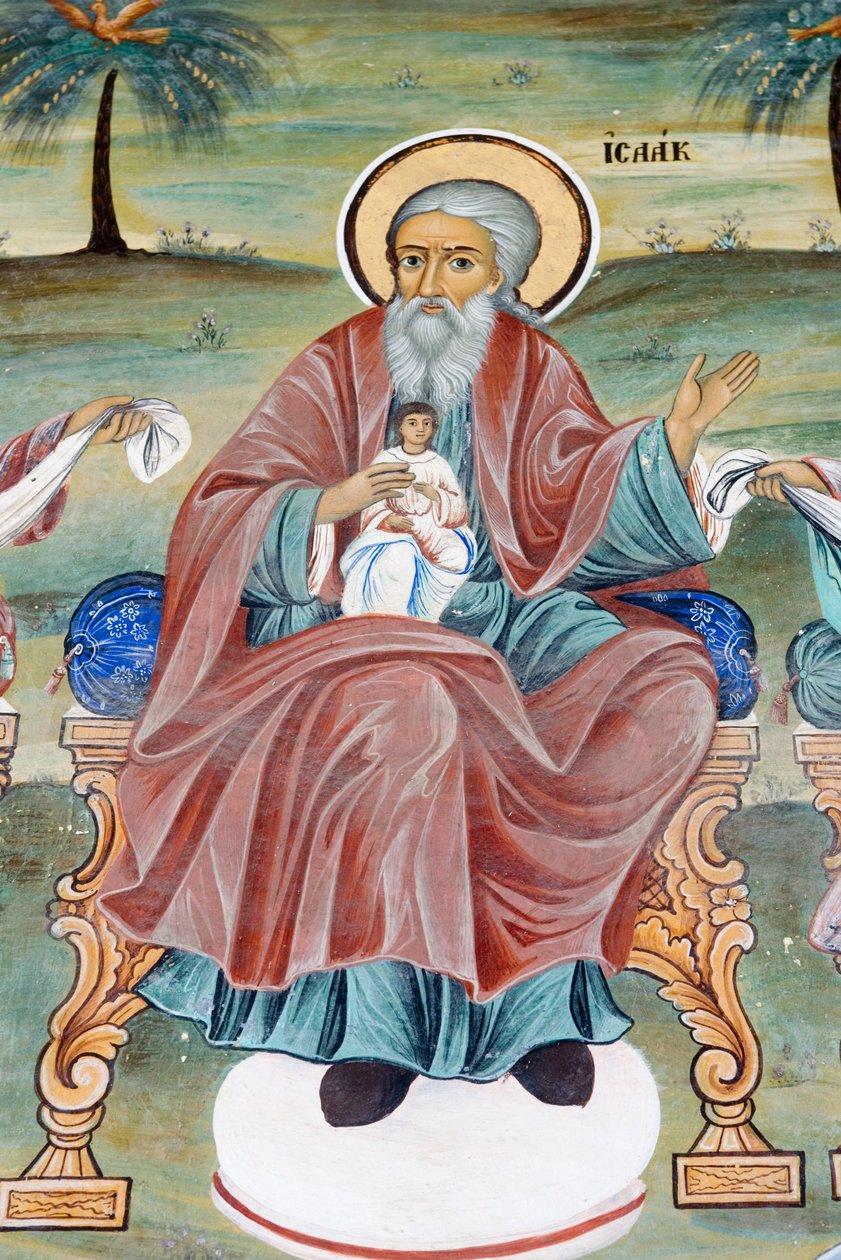 Bulharsko, Rilský klášter, freska v kostele Narození Panny Marie od Bulgarian School