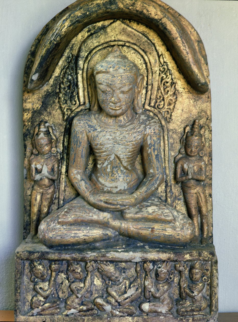 Sedící Buddha v meditaci od Burmese School