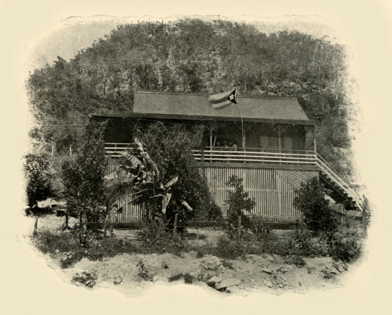 Kubánské velitelství v Daiquiri, španělsko-americká válka, červen 1898, 1899. od Burr McIntosh