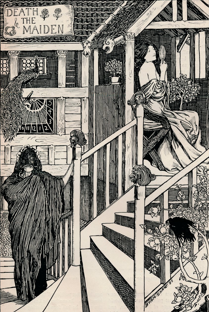 Smrt a panna, 1895 od Byam Shaw
