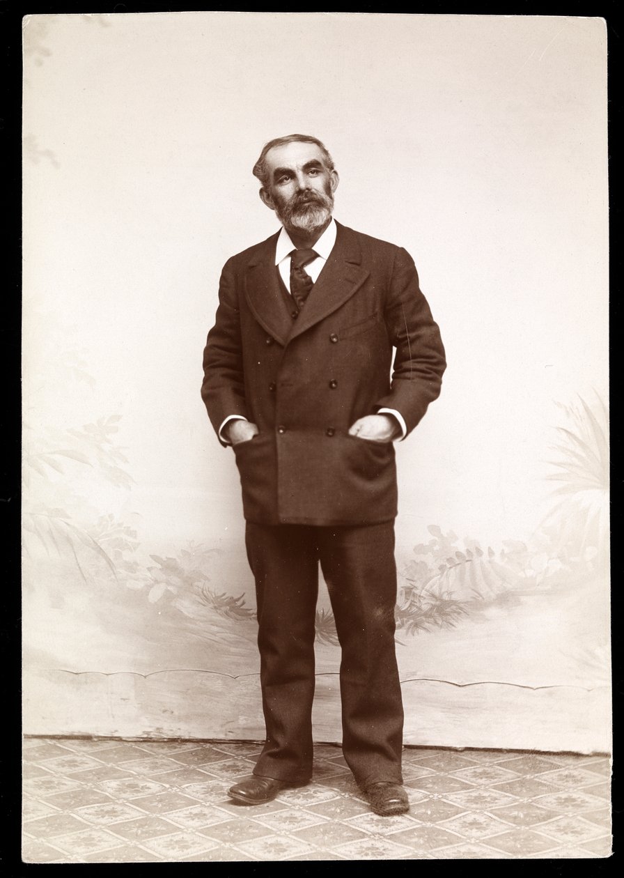 Labouristický vůdce John Burns, 1893-4 (stříbrný želatinový tisk) od Byron Company