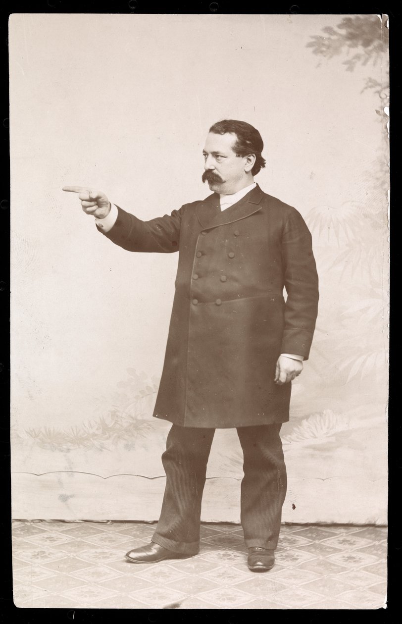 Labouristický vůdce Samuel Gompers, 1893-4 (stříbrný želatinový tisk) od Byron Company