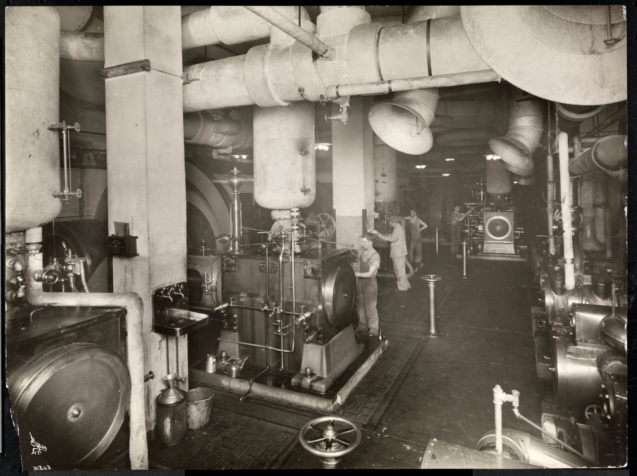 Kotelna v hotelu McAlpin, 1913 (stříbrný želatinový tisk) od Byron Company