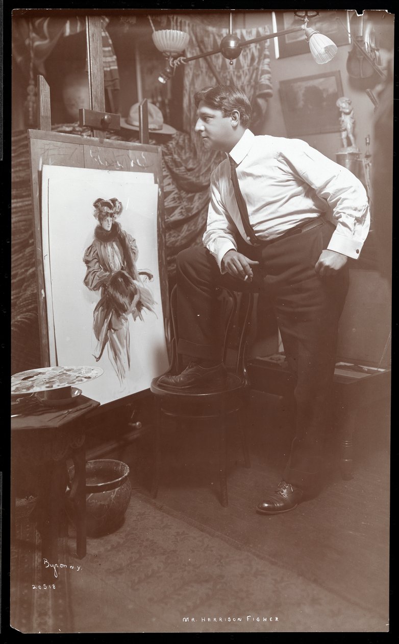 Pan Harrison Fisher, 1905 (stříbrný želatinový tisk) od Byron Company