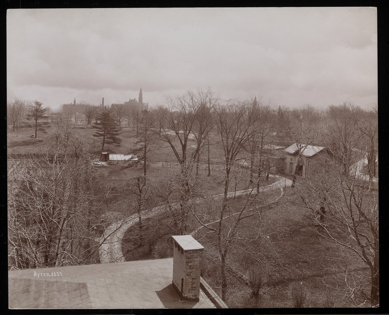 Část panství Erlich na Hudsonu, New York, 1896-98 (stříbrný želatinový tisk) od Byron Company
