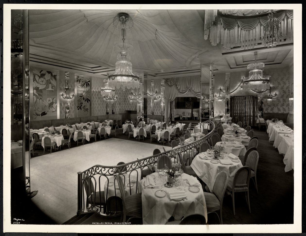 Pokoj Iridium v hotelu St. Regis, 1937 (stříbrný želatinový tisk) od Byron Company