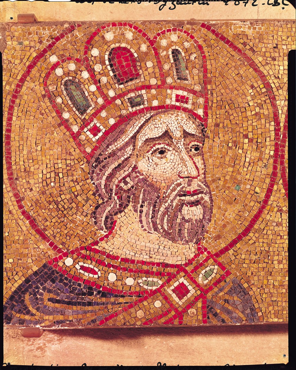 Císař Konstantin I. (asi 274-337) Veliký (mozaika) od Byzantine