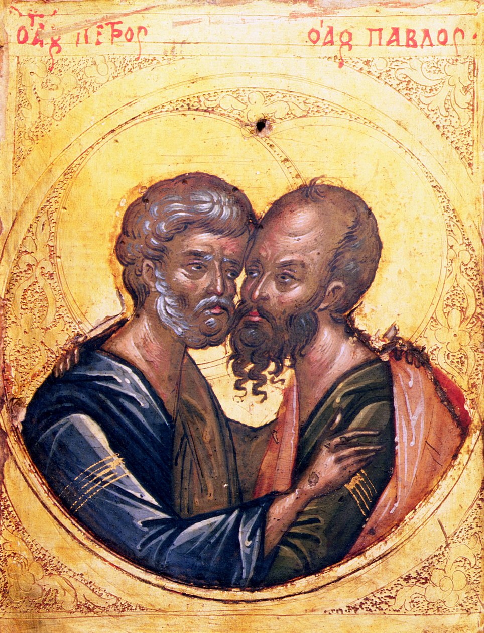 Ikona SS. Petra a Pavla (tempera na panelu) od Byzantine