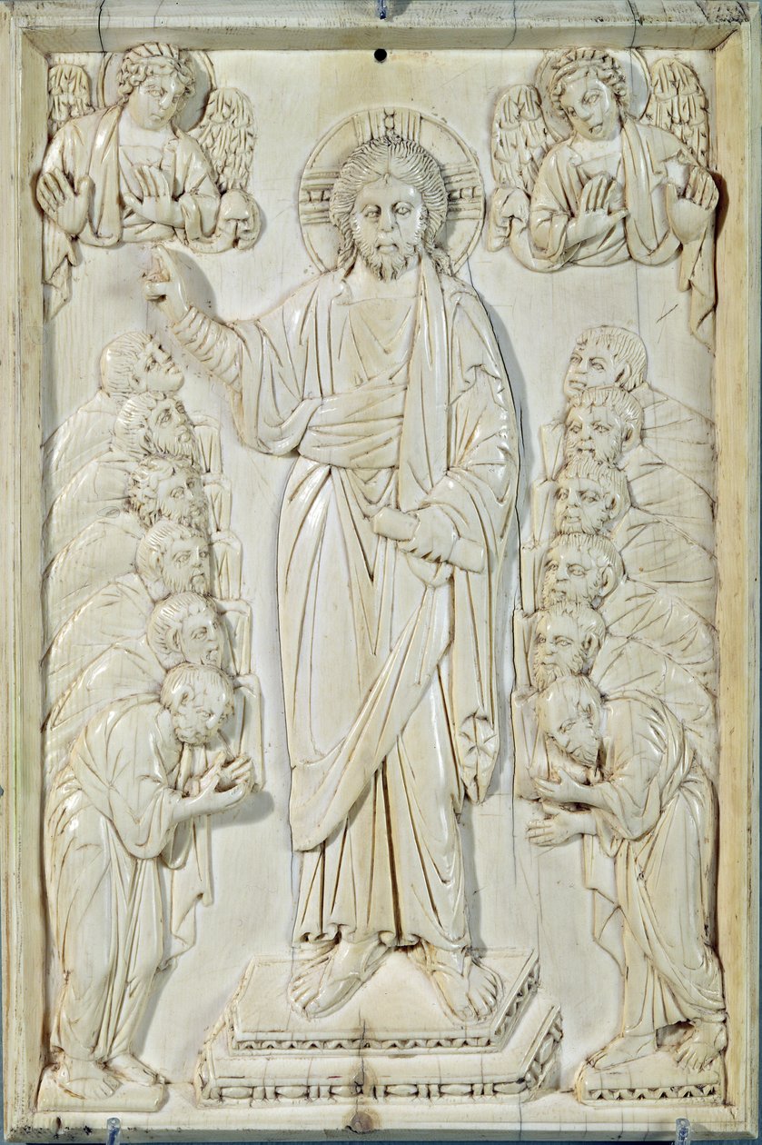 Deska zobrazující Krista žehnajícího apoštolům, Konstantinopol od Byzantine