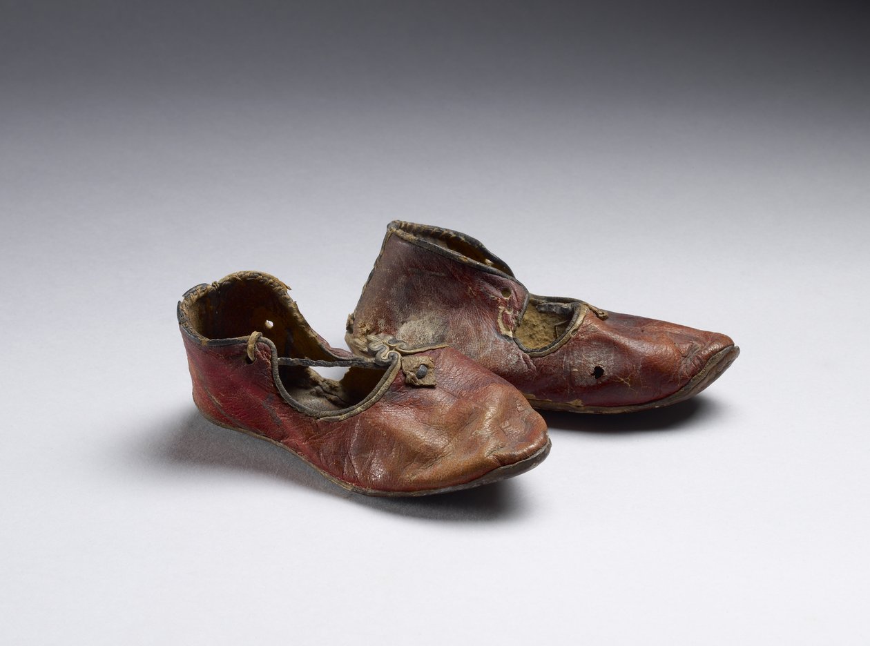 Pár dětských bot (kůže) od Byzantine Period, Egyptian