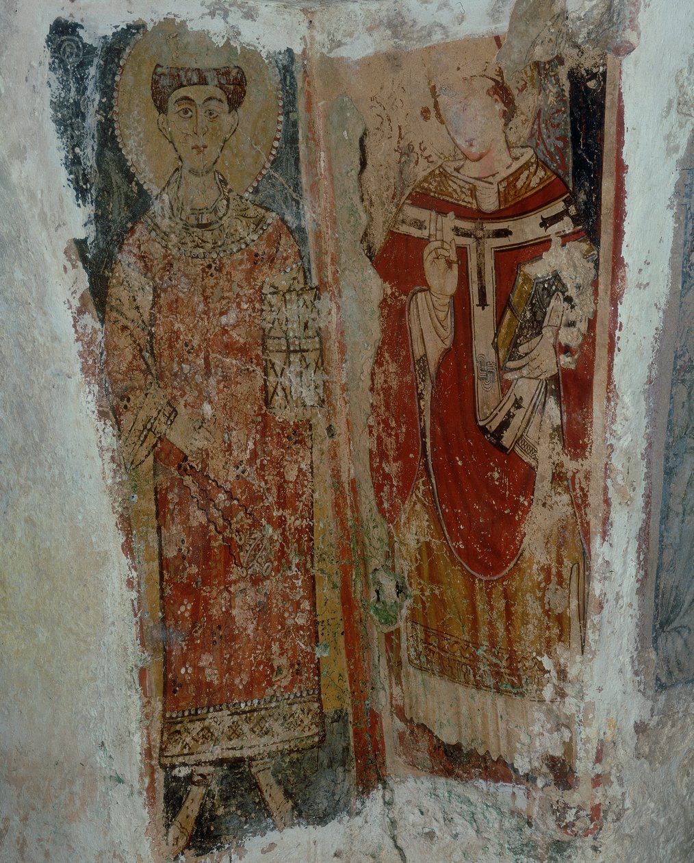 Světec jáhen a světec biskup od Byzantine School