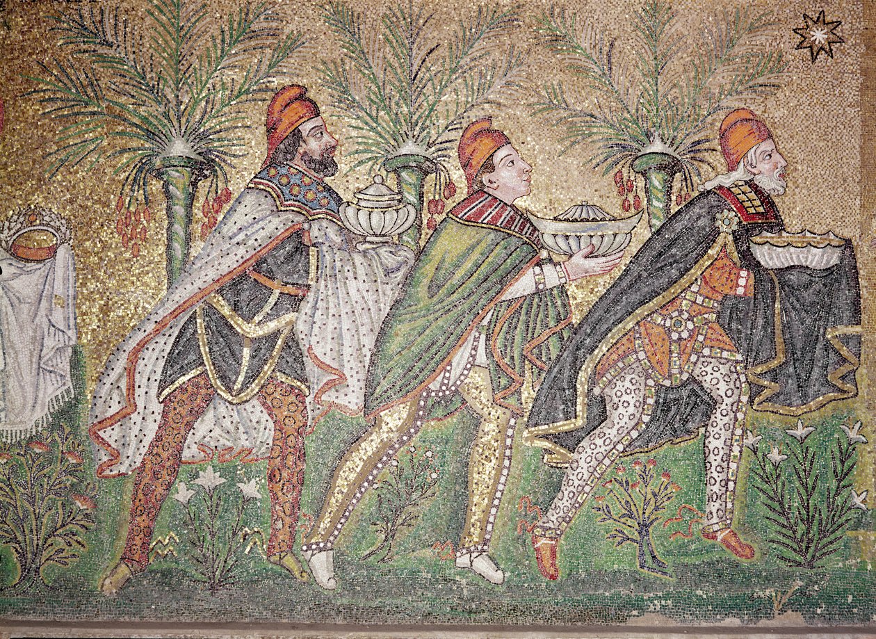 Tři králové (mozaika) (viz také 156997) od Byzantine School