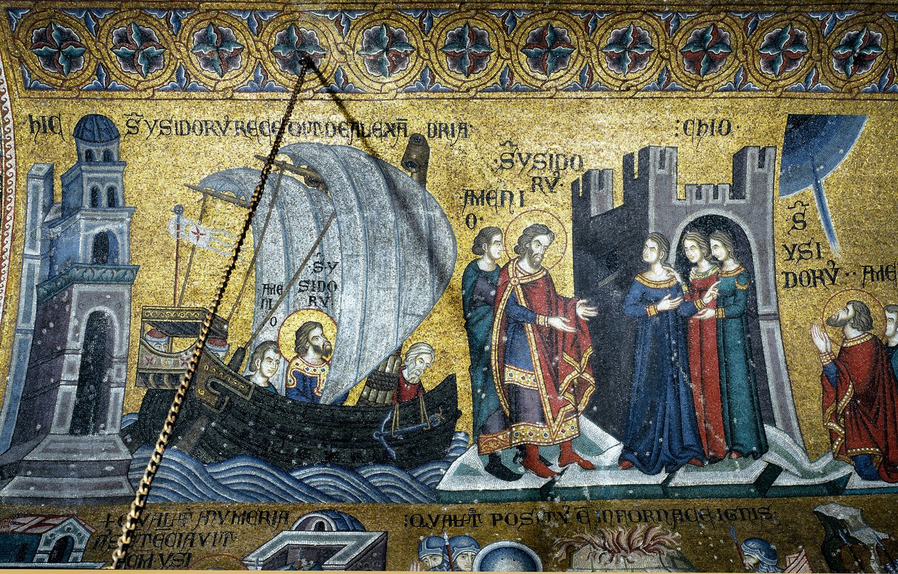 Byzantská architektura: život svatého Isidora z Chiu od Byzantine