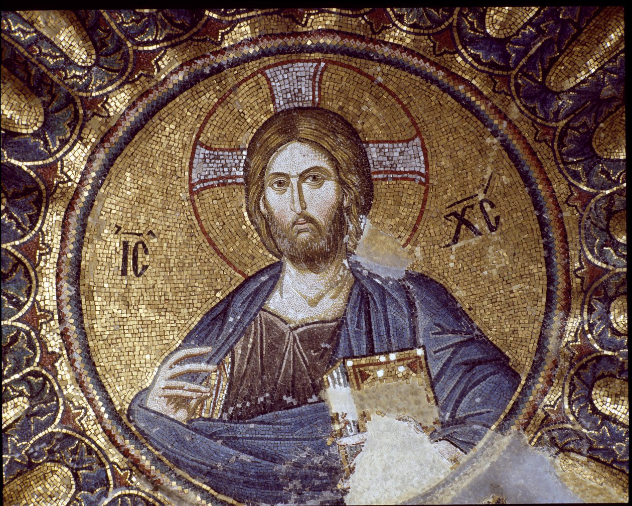Kristus pantokrator (nebo Kristus ve slávě) (Mozaika, 5.–14. století) od Byzantine