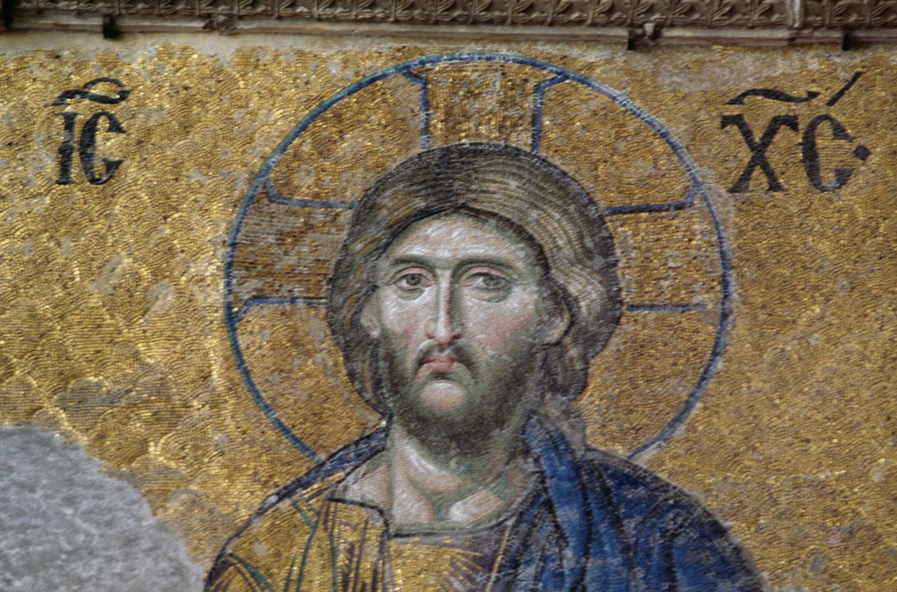 Deesis Christ v Hagia Sophia (mozaika) od Byzantine