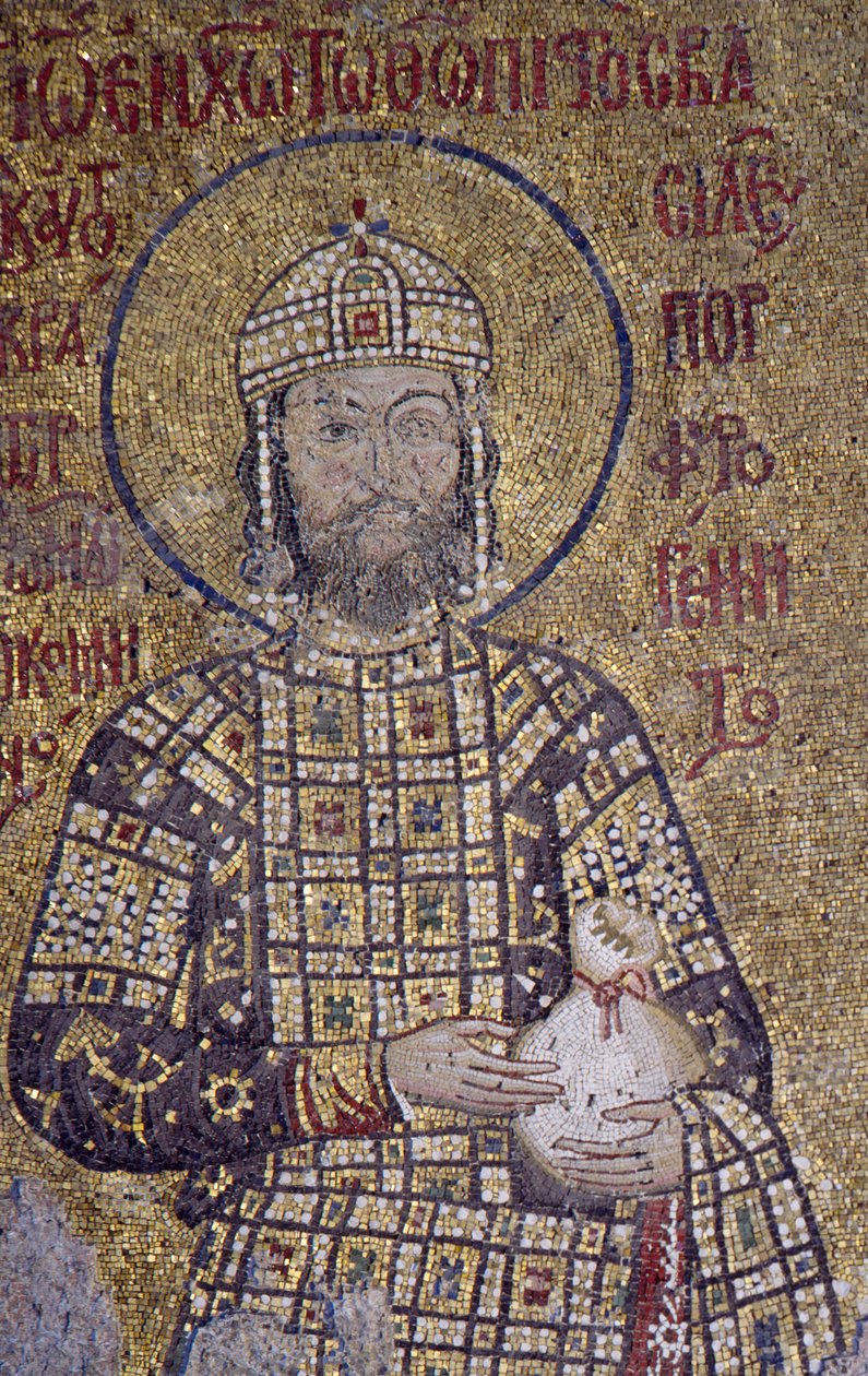 Císař John Comnenus v Hagia Sophia (mozaika) od Byzantine