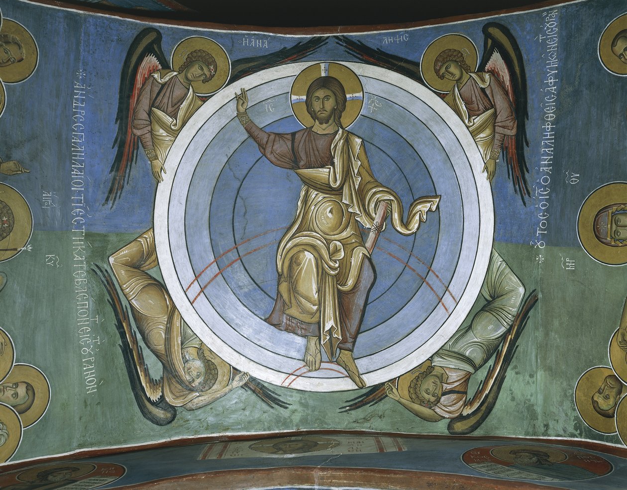 Obrazy Ježíše Krista s anděly, Panagia Too Araka, Lagoudera, Kypr od Byzantine