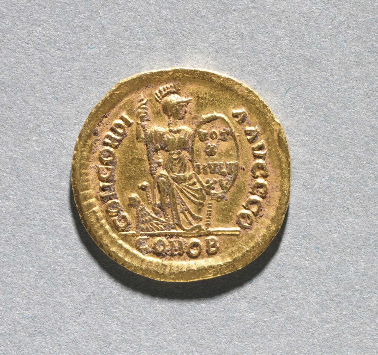 Solidus z Theodosia I. Velikého od Byzantine