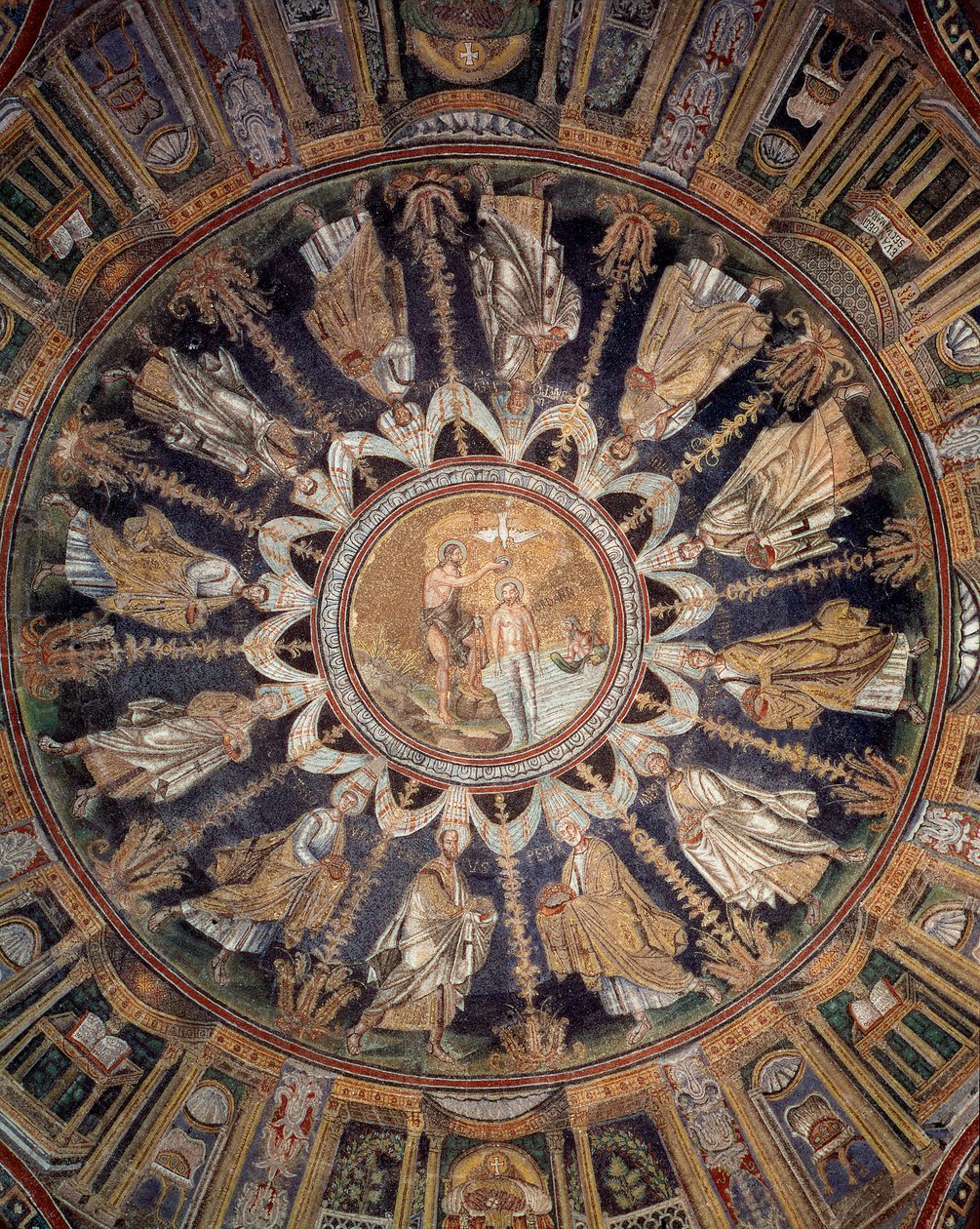 Apoštolové (stropní mozaika, 400–450) od Byzantine