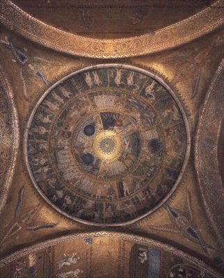 Tvorba na kopuli ve vestibulu (mozaika) od Byzantine Byzantine
