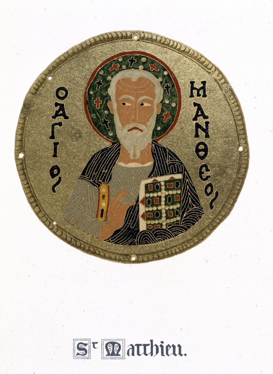 Saint Mathieu - v „“Historie a památky byzantských smaltů““ od N. Kondakowa od Byzantine Byzantine