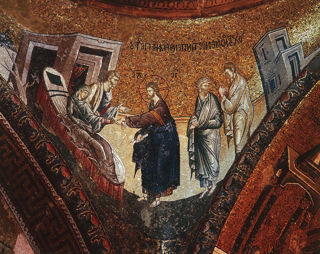 Smrt Panny (mozaika) od Byzantine Byzantine