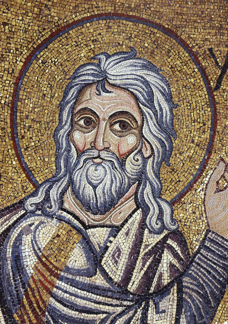 Prorok Izajáš Detail vnitřní mozaiky v bazilice sv. Marka, 12. století od Byzantine Byzantine